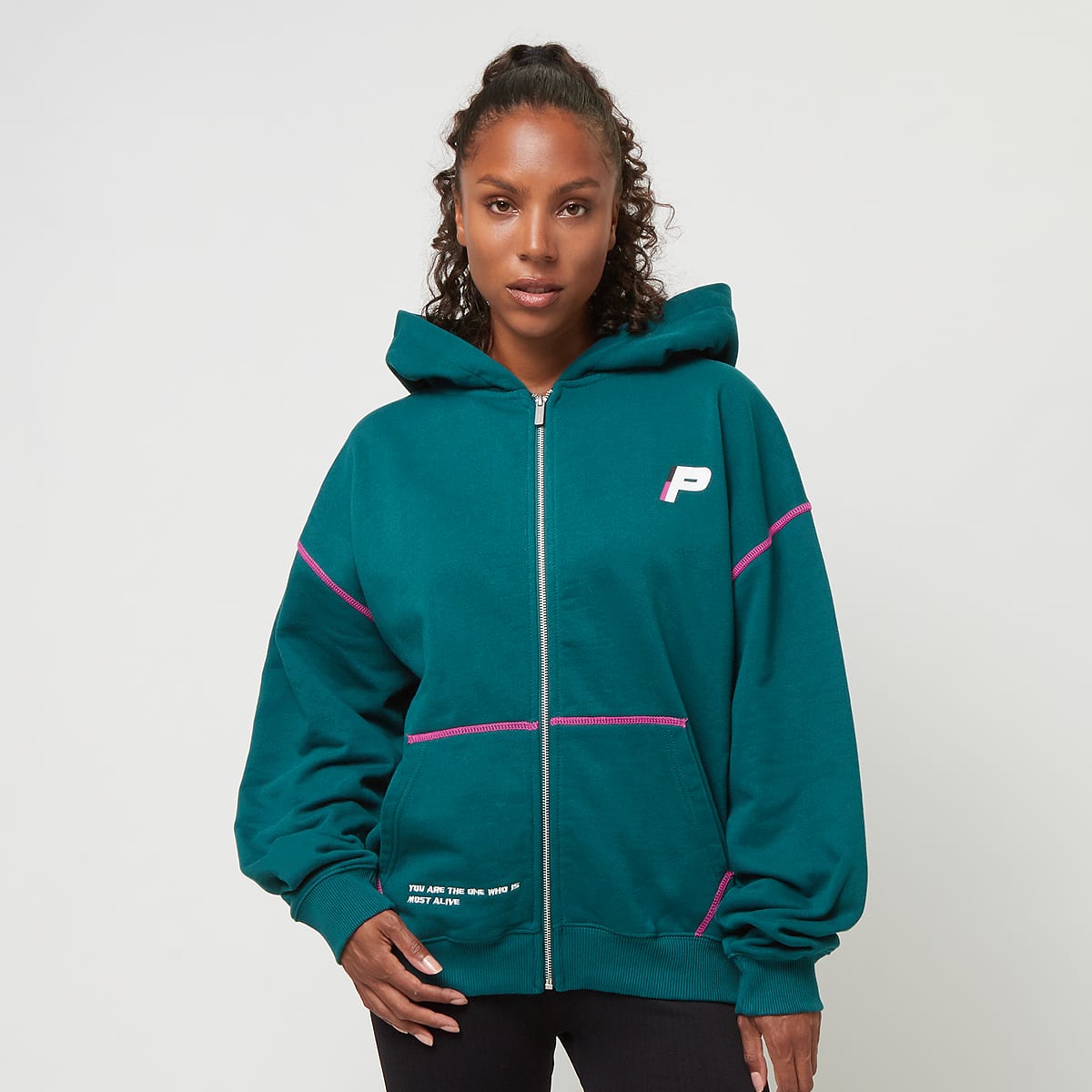 Pegador, Jenna Oversized Sweat Jacket, green