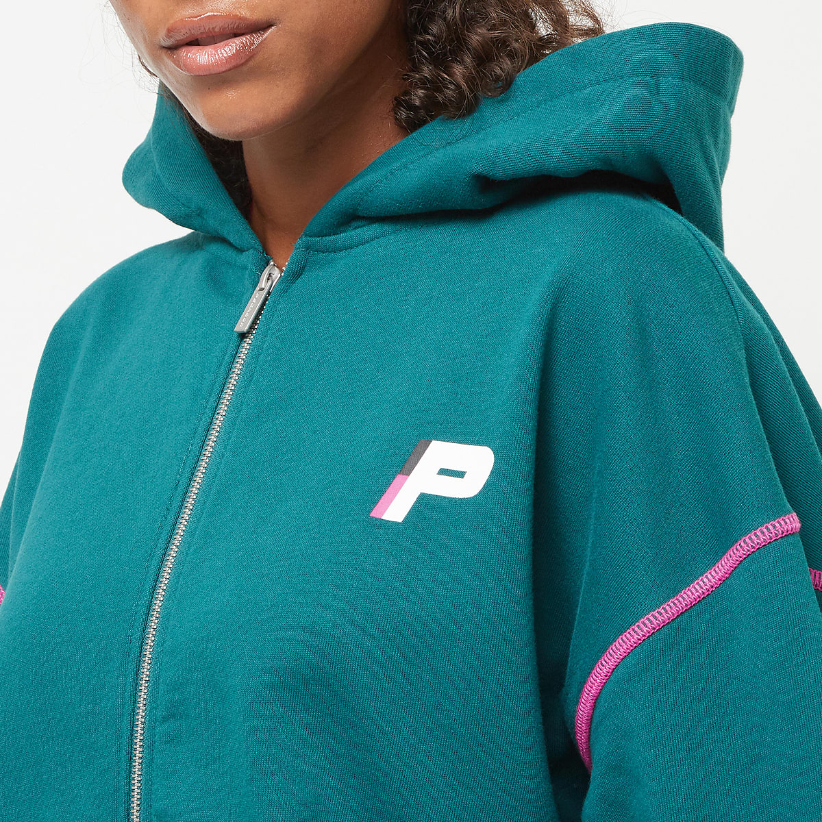 Pegador Jenna Oversized Sweat Jacket women Hoodies & Sweaters groen Maat XS Kleding