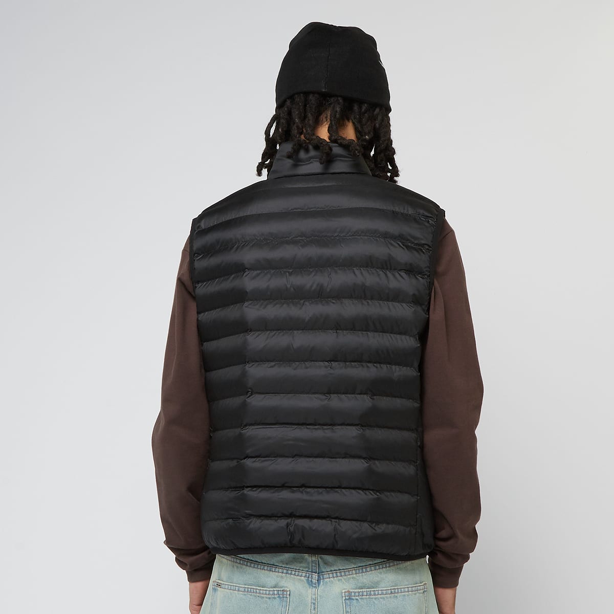 Lacoste Sleveless Quilted Vest Bodywarmers in zwart formaten: L