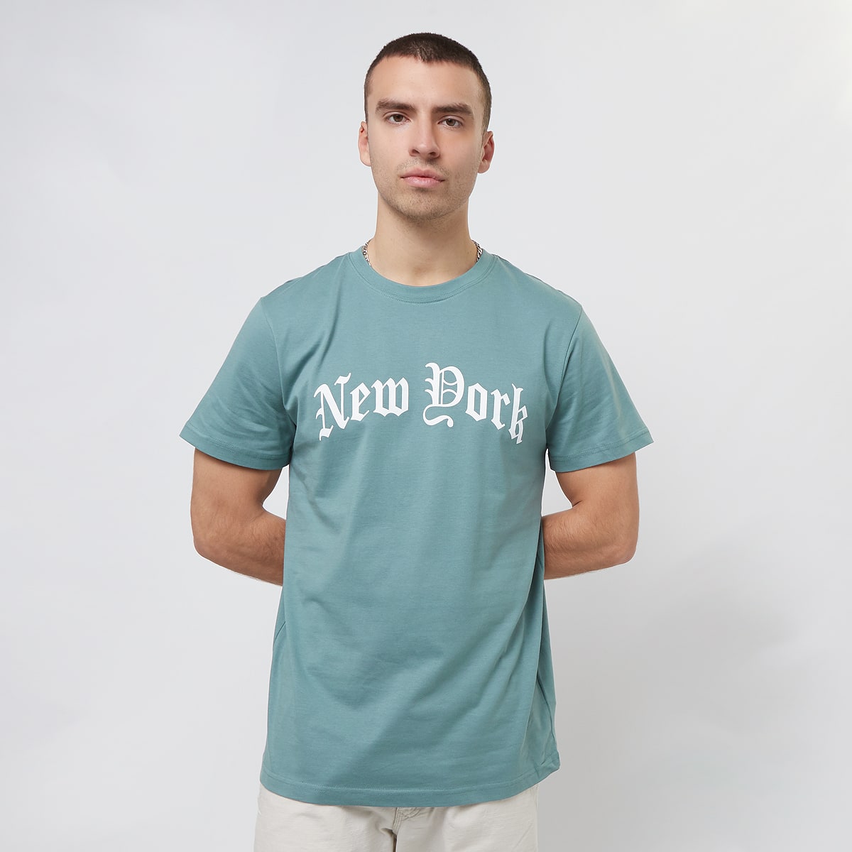 Mister Tee, New York Wording Tee, blue