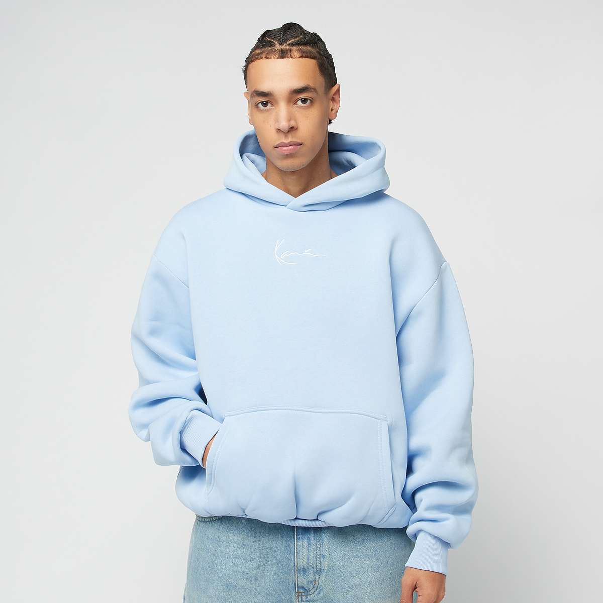 Karl Kani Small Signature Essential Oversized Hoodie men Hoodies & Sweaters blauw Maat XL Kleding