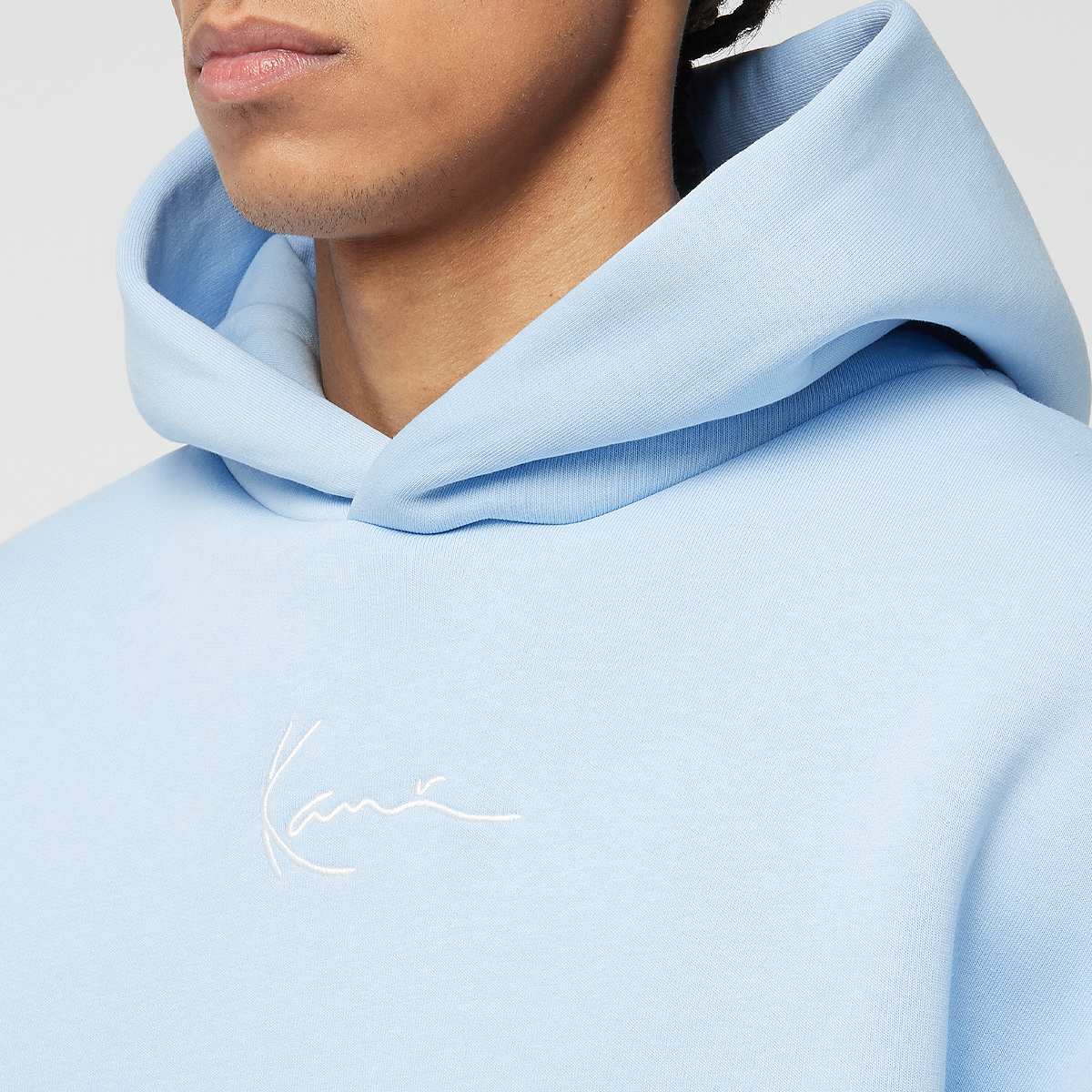 Karl Kani Small Signature Essential Oversized Hoodie Men Hoodies & Sweaters blauw Maat S Kleding