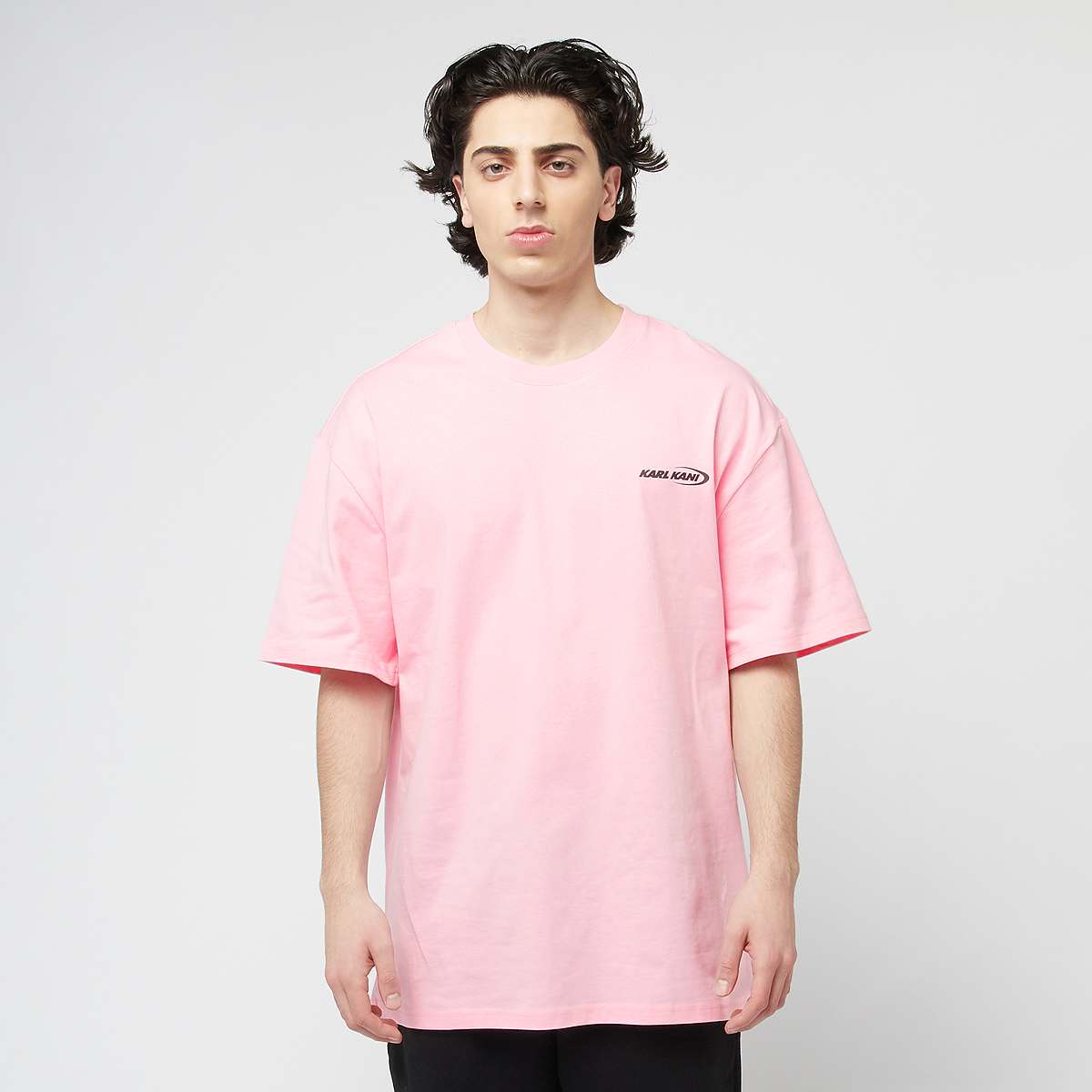 Karl Kani Woven Signature Resist Love Tee Men T-Shirts & Polo's lichtroze Maat L Kleding