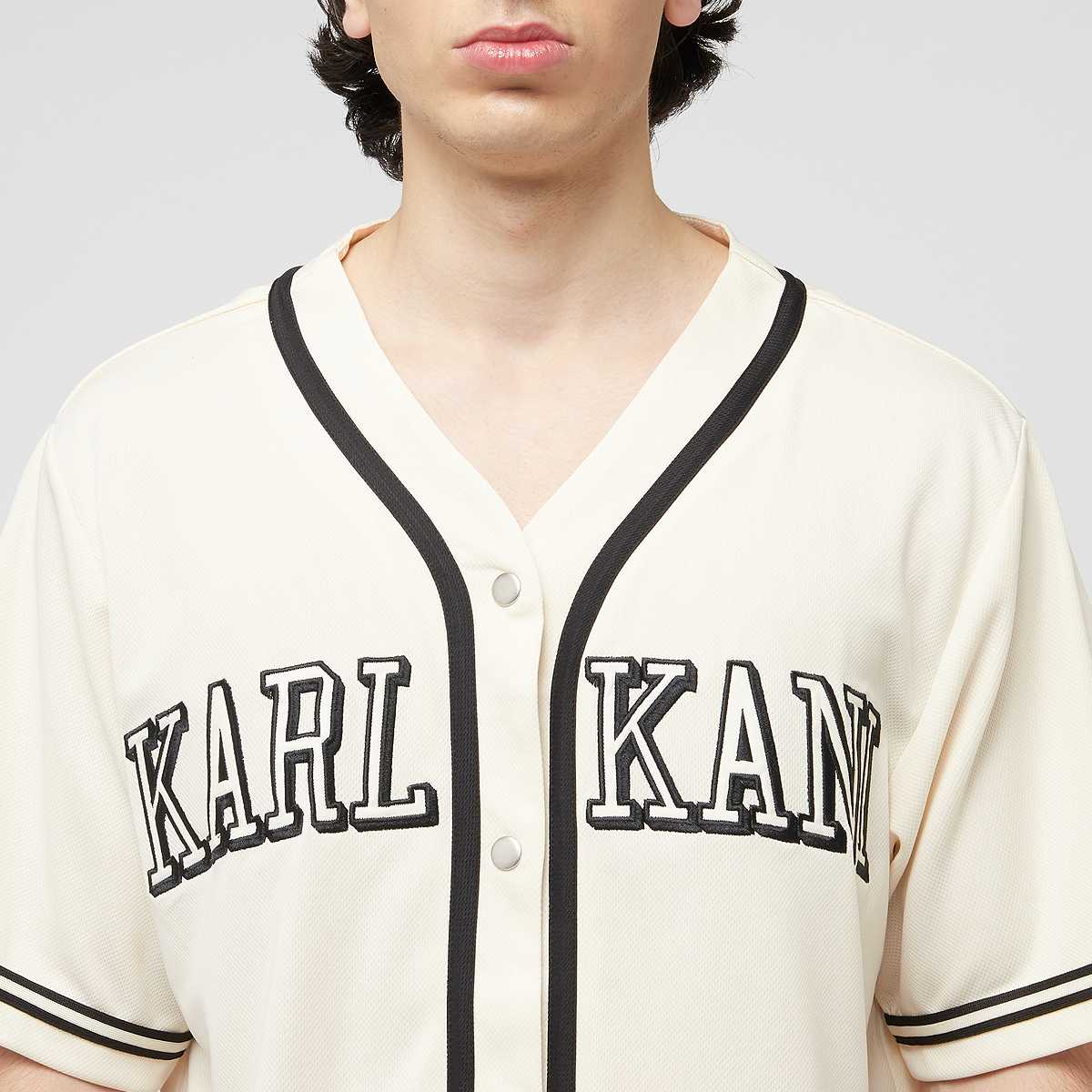 Karl Kani College Baseballshirt men Jersey's beige Maat S Kleding