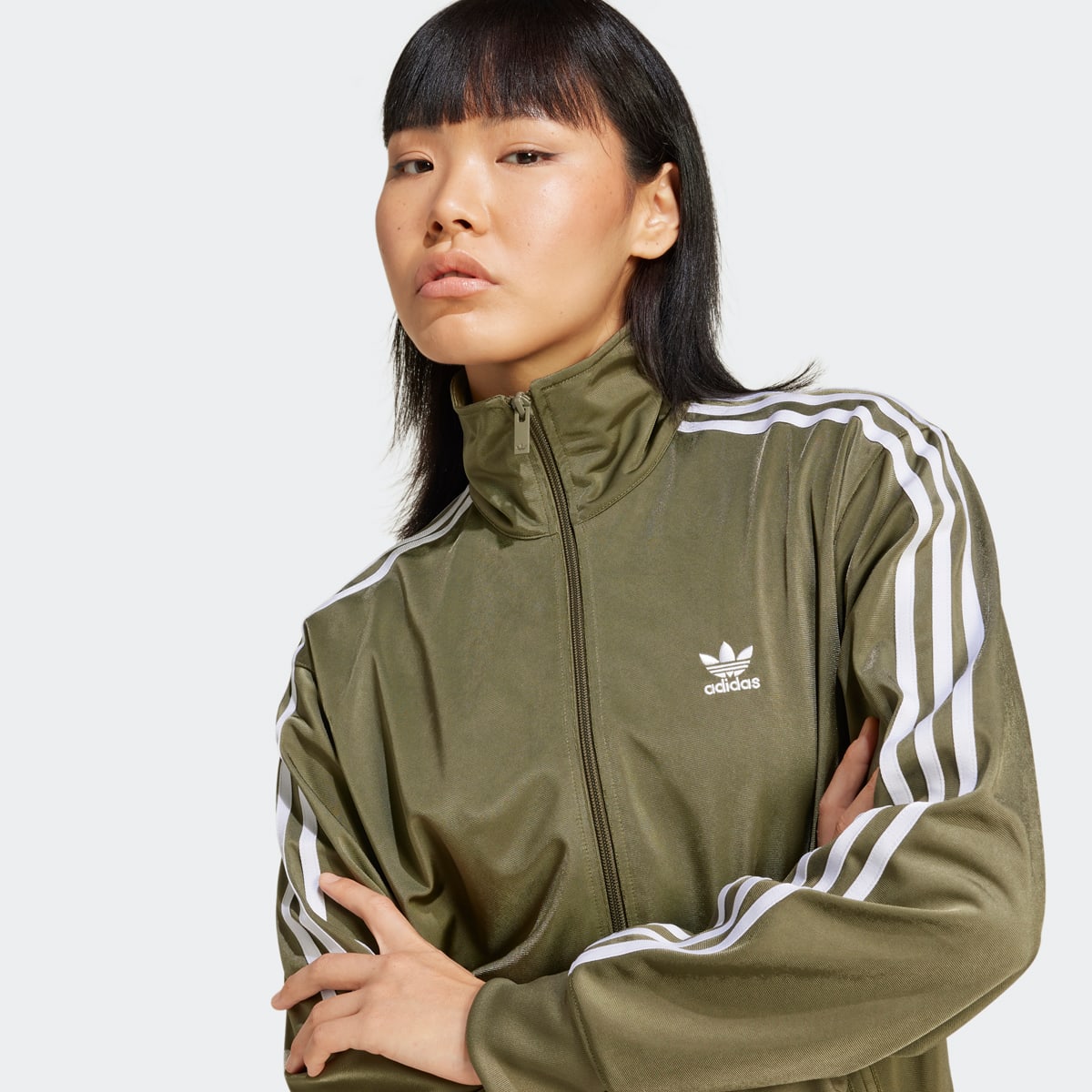adidas Originals Adicolor Classics Loose Firebird Track Top Trainingspakken in groen formaten: XS