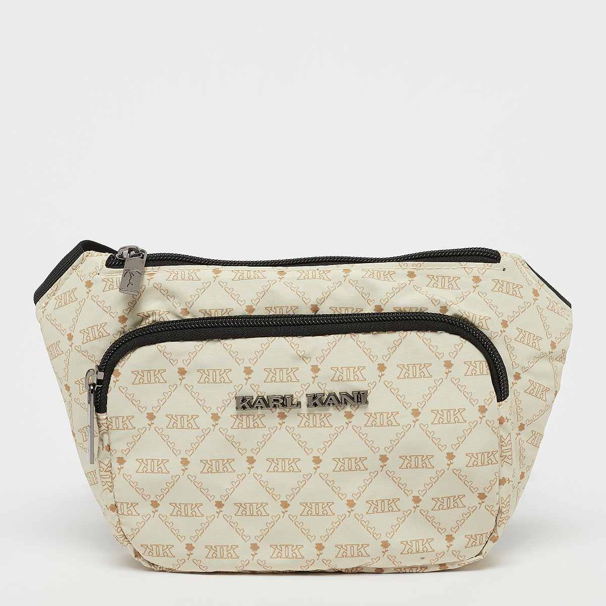 Karl Kani Retro Monogram All Over Print Crossbody Bag Unisex Schoudertassen beige Maat ONE SIZE Accessoires