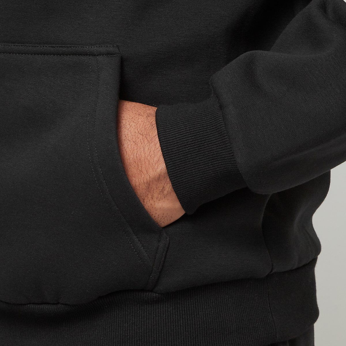 Urban Classics Fluffy Hoody black Men Hoodies & Sweaters zwart Maat XS Kleding