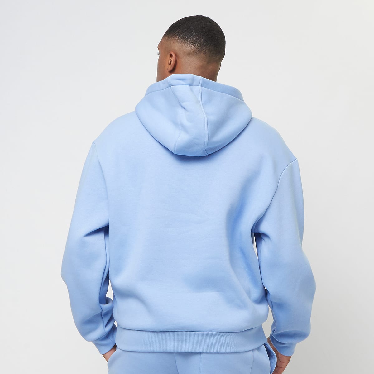 Urban Classics Fluffy Hoody men Hoodies & Sweaters blauw Maat S Kleding