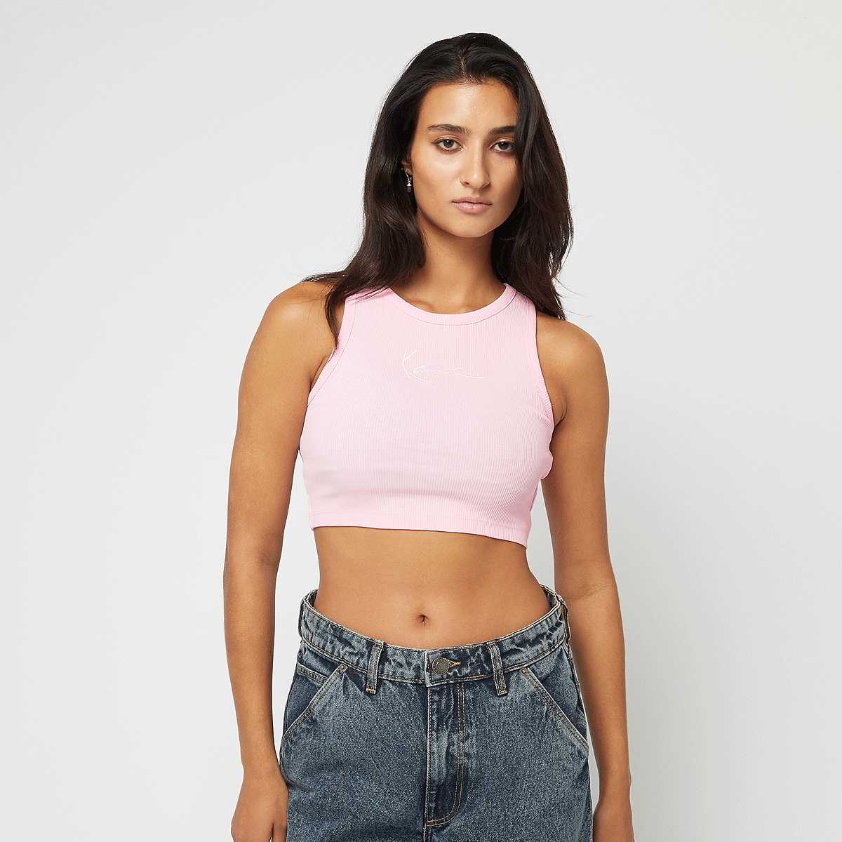 Karl Kani, Small Signature Essential Racer Rib Top, light pink