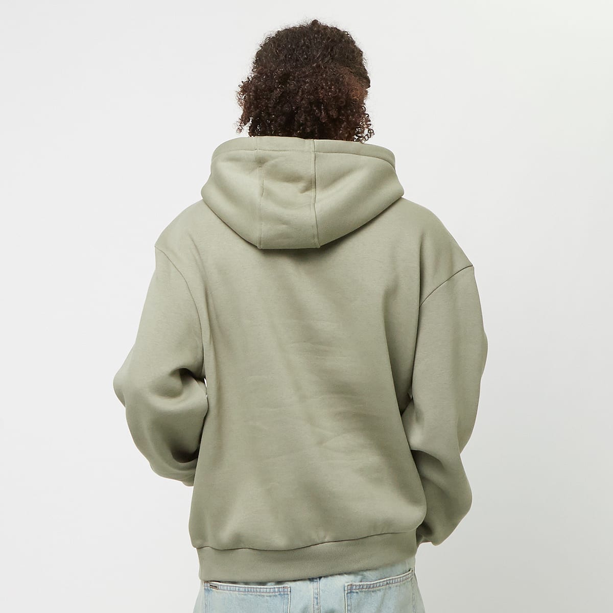Urban Classics Fluffy Hoody Hoodies & Sweaters in groen formaten: L