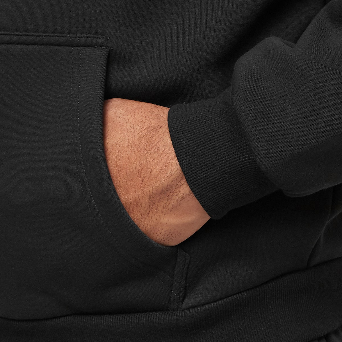 Urban Classics Fluffy Zip Hoody Men Hoodies & Sweaters zwart Maat M Kleding