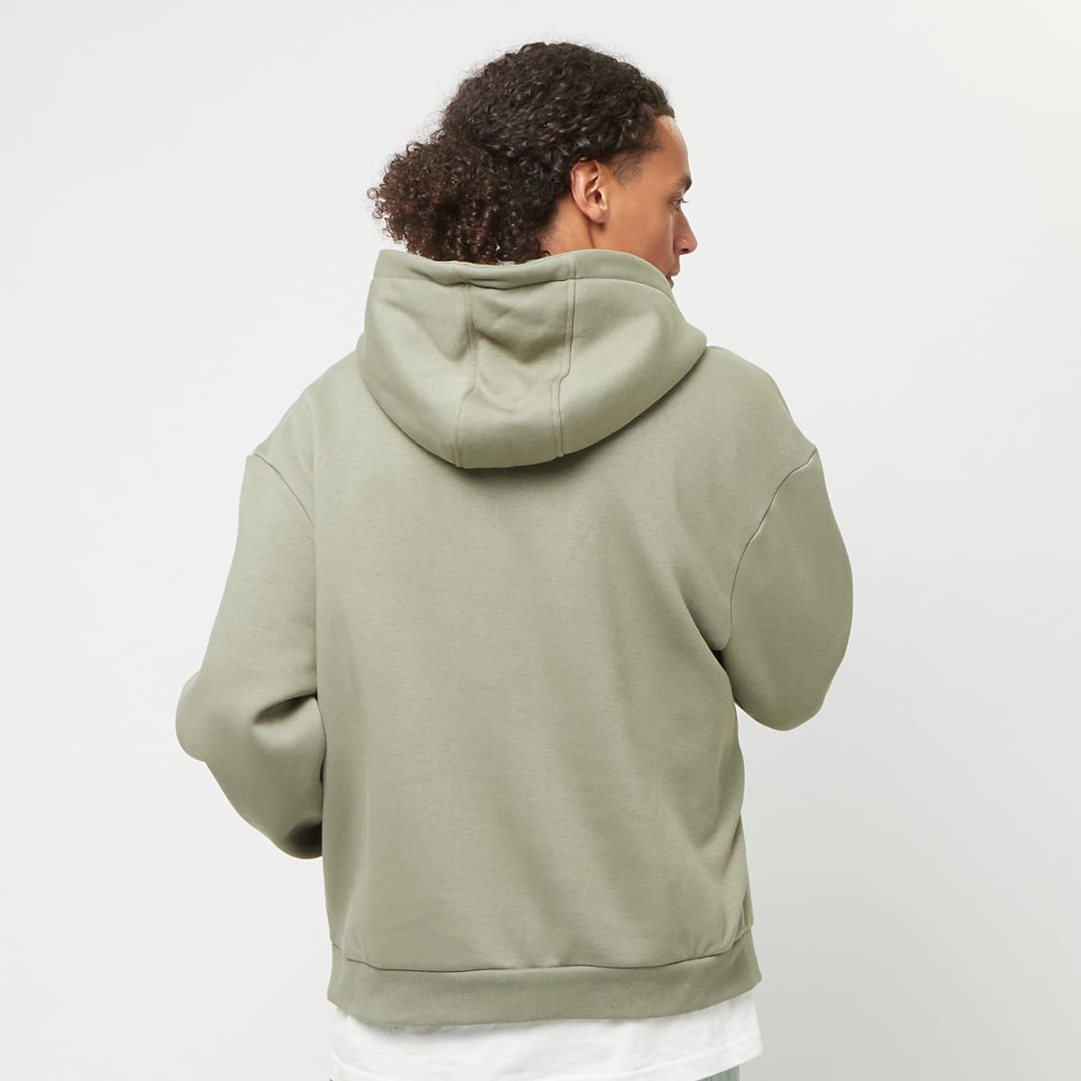 Urban Classics Fluffy Zip Hoody men Hoodies & Sweaters groen Maat XS Kleding