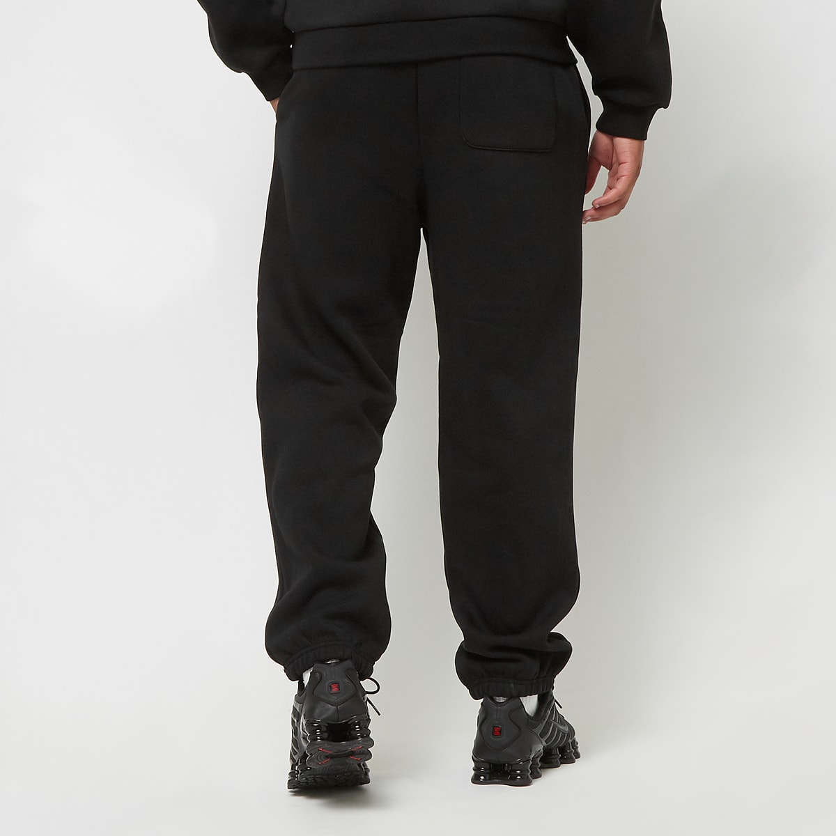 Urban Classics Fluffy Sweatpants men Trainingsbroeken zwart Maat S Kleding