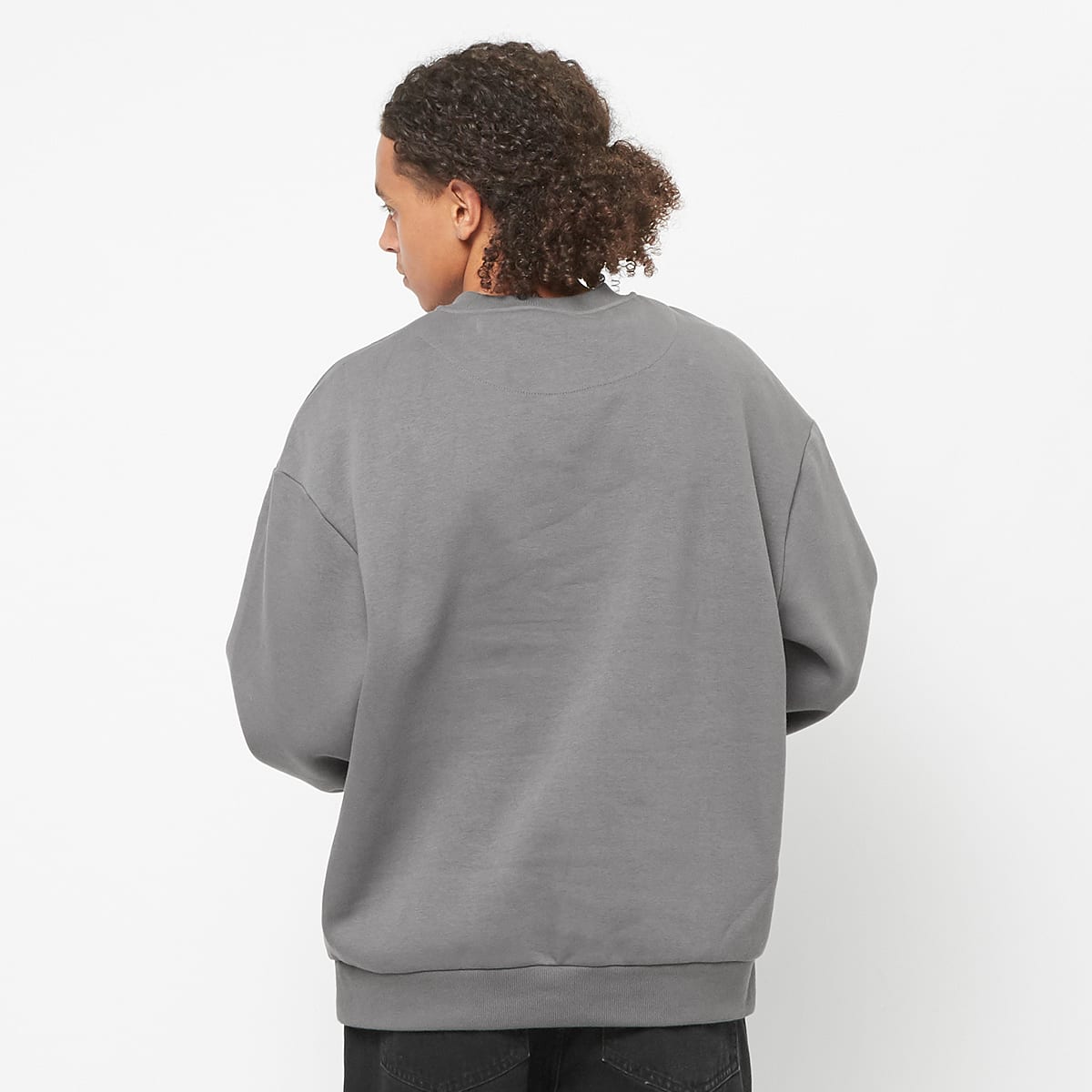 Urban Classics Fluffy Crewneck Hoodies & Sweaters in grijs formaten: S