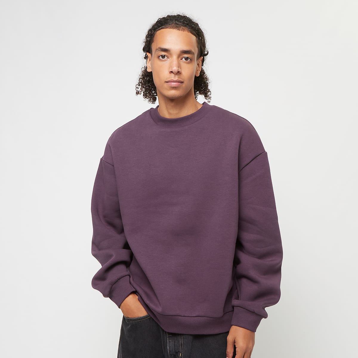 Urban Classics Fluffy Crewneck Hoodies & Sweaters roze Maat XS Kleding