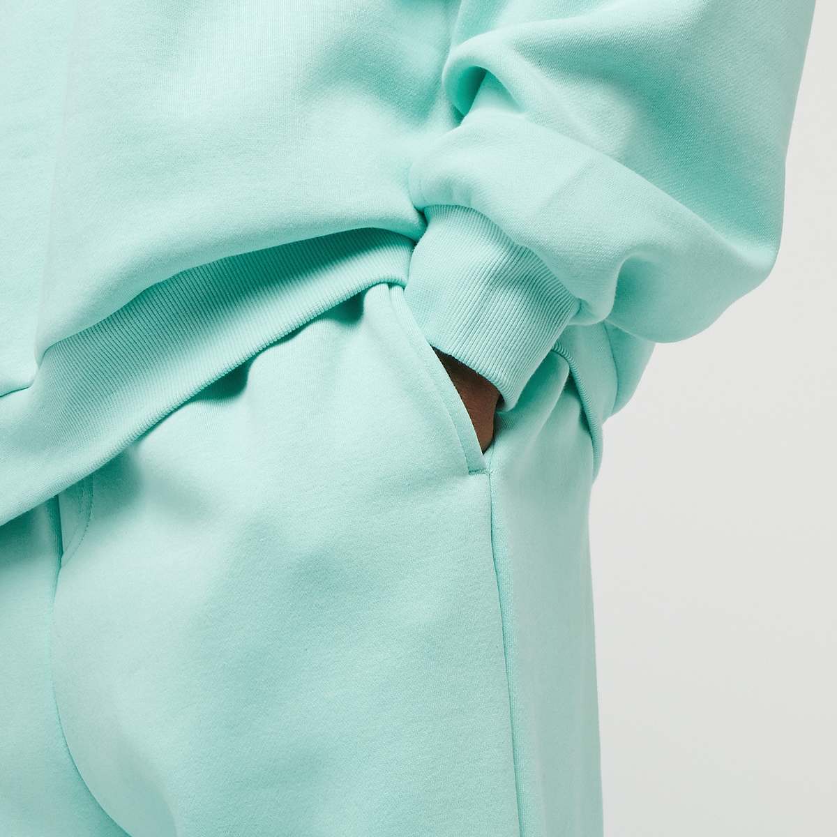 Urban Classics Fluffy Trackpants Trainingsbroeken in turkoois formaten: M