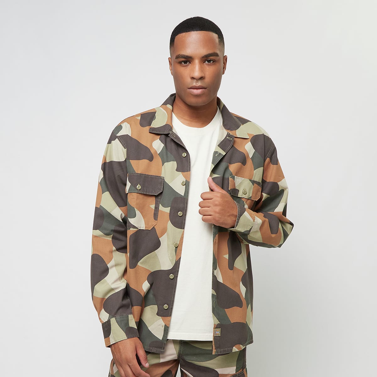 Dickies, Camo Canvas Work Shirt, camouflage