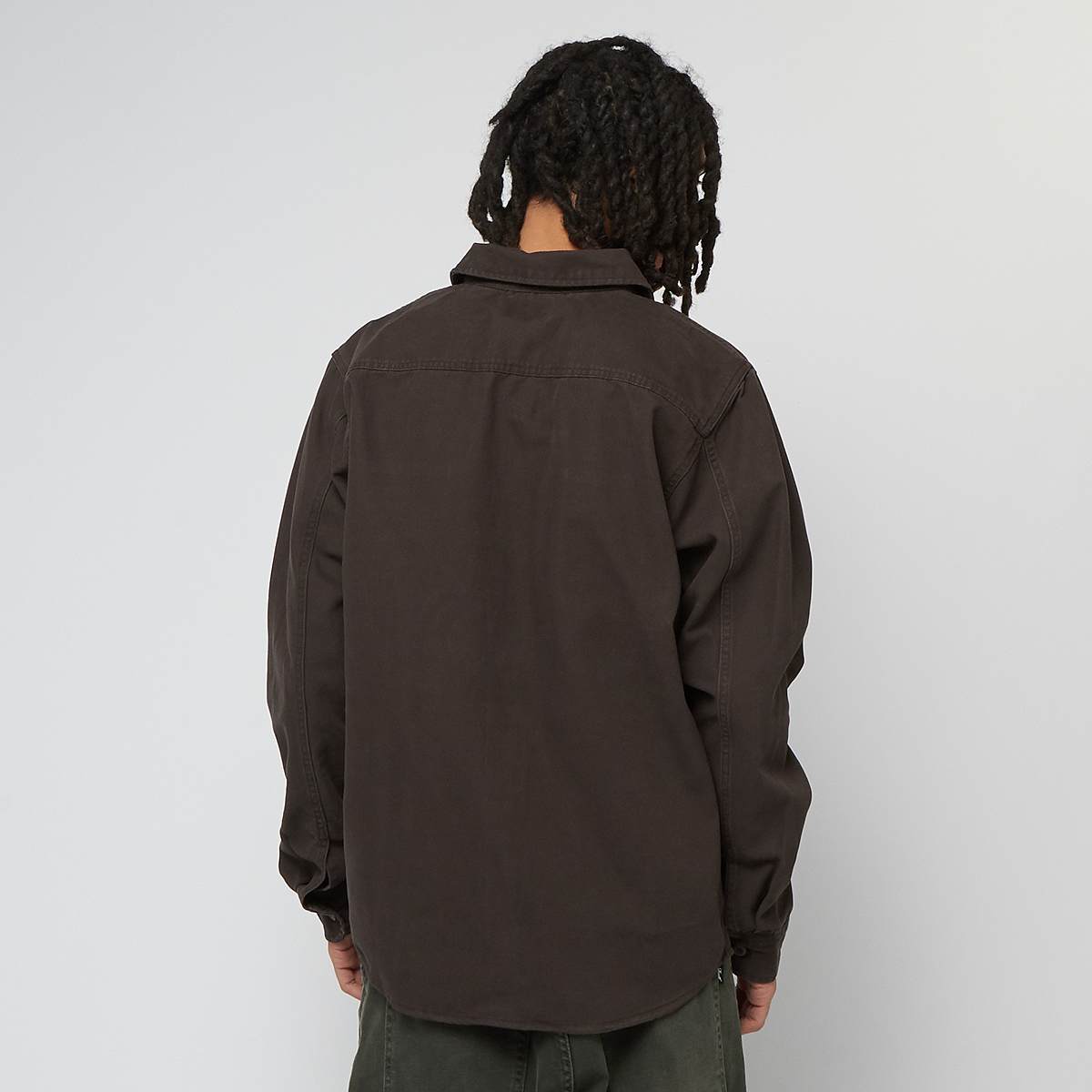 Dickies Duck Canvas Long Sleeve Shirt men Overhemden bruin Maat S Kleding