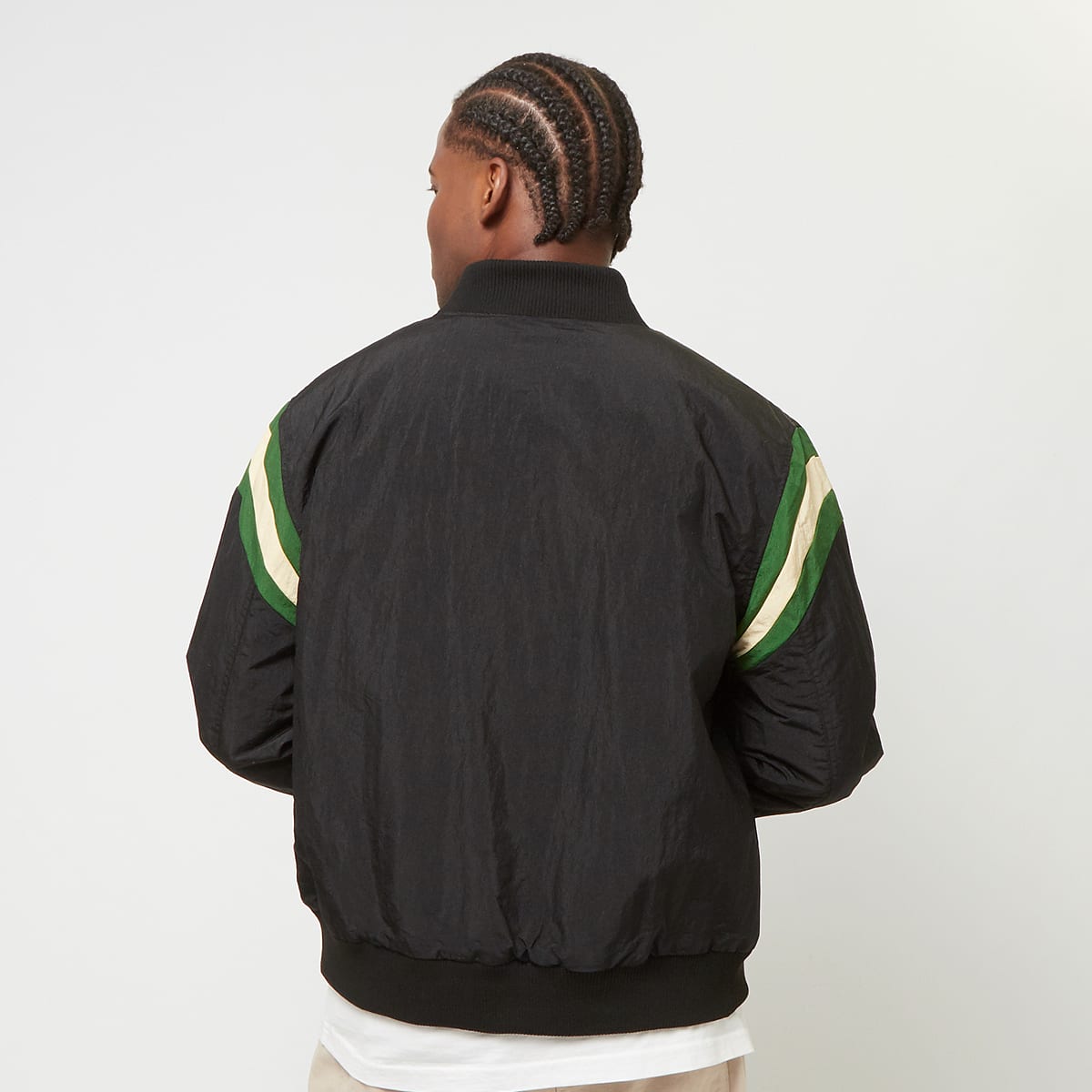 new era NBA Panel Bomber Chicago Bulls Bomberjacks in zwart formaten: L