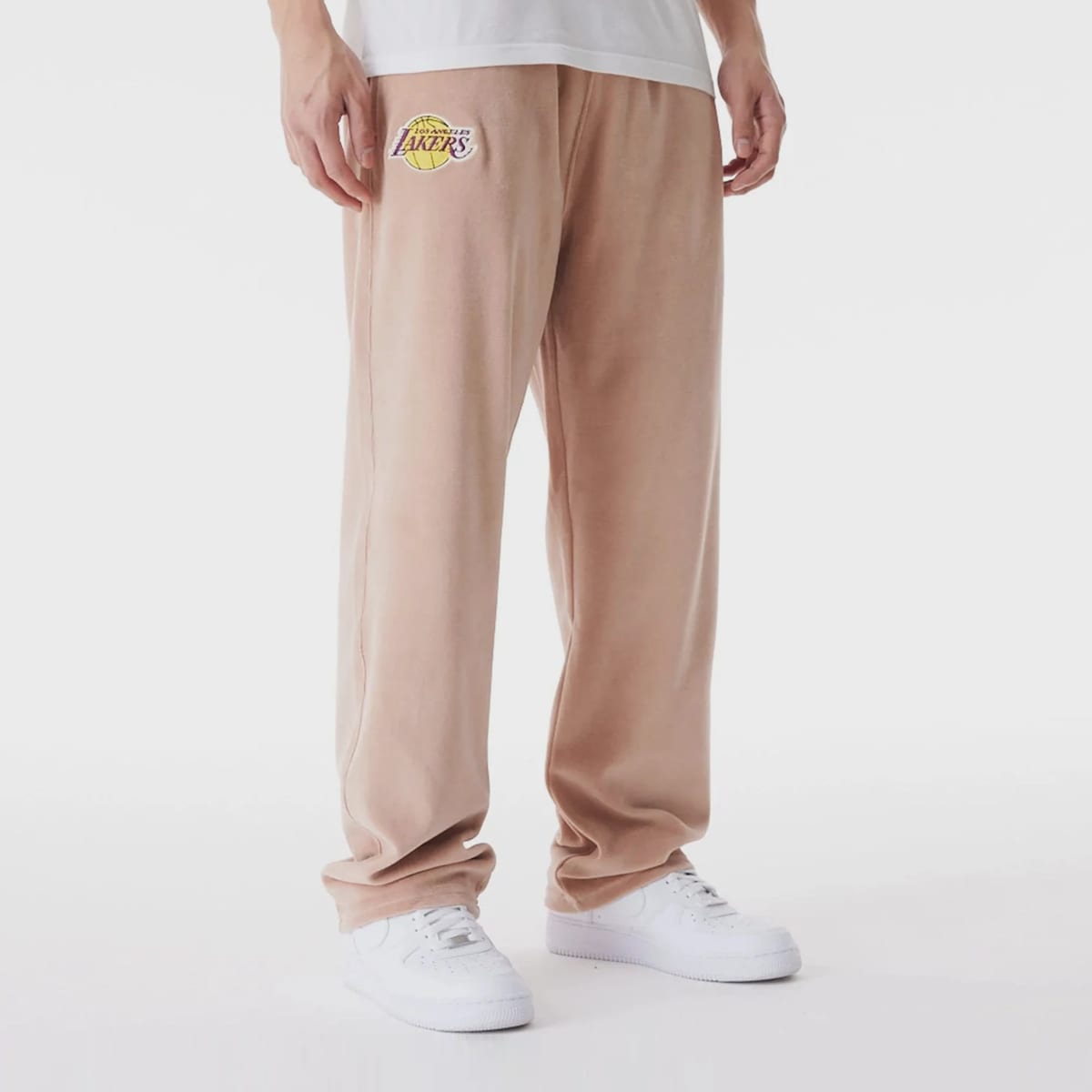 New Era, LA Lakers NBA Lifestyle Velours Trackpants, beige