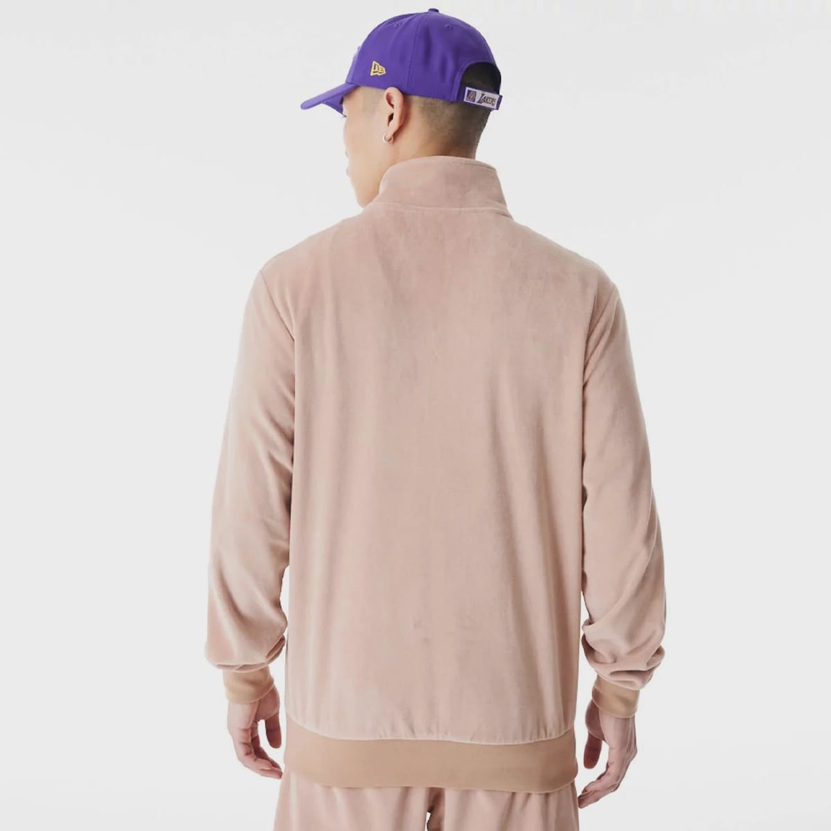 new era LA Lakers NBA Lifestyle Velours Trackjacket men Trainingspakken beige Maat S Kleding