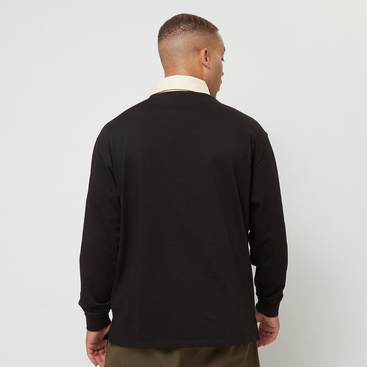 new era NBA Rugby Shirt Longsleeves in zwart formaten: S