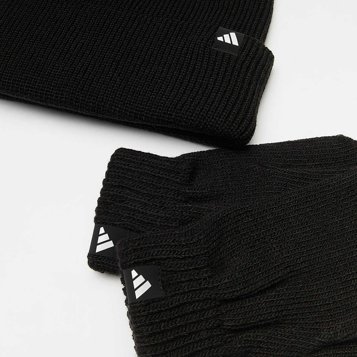 adidas Originals Glove Beanie Set unisex Mutsen zwart Maat ONE SIZE Accessoires