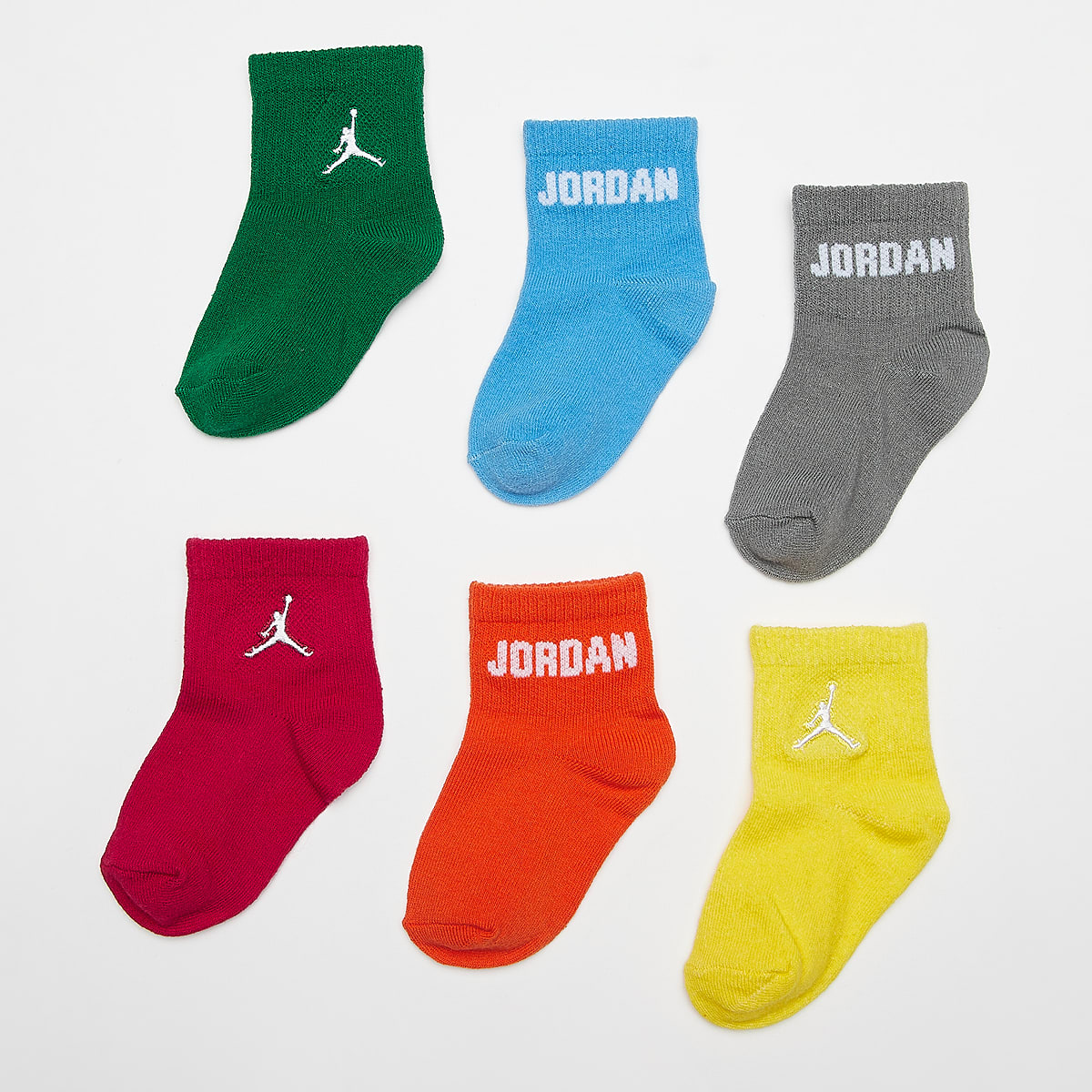 Jordan 6 PACK Everyday Essential Ankle Socks unisex Sokken multicolor Maat 12M-24M Kleding