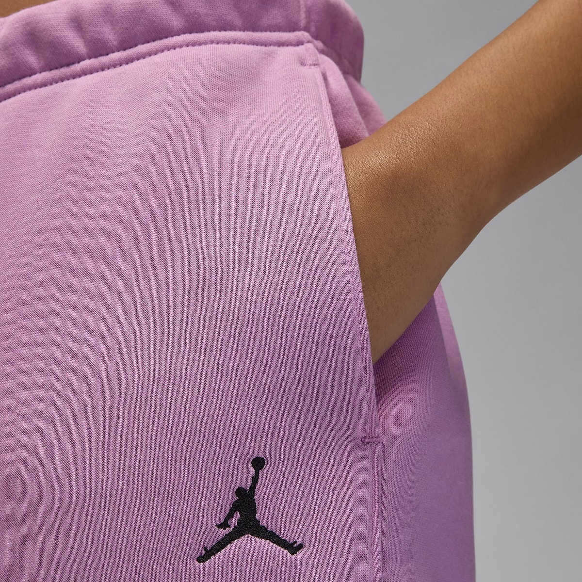 Jordan W J BRKLN FLC PANT 24 orchid black Trainingsbroeken in lichtroze formaten: S