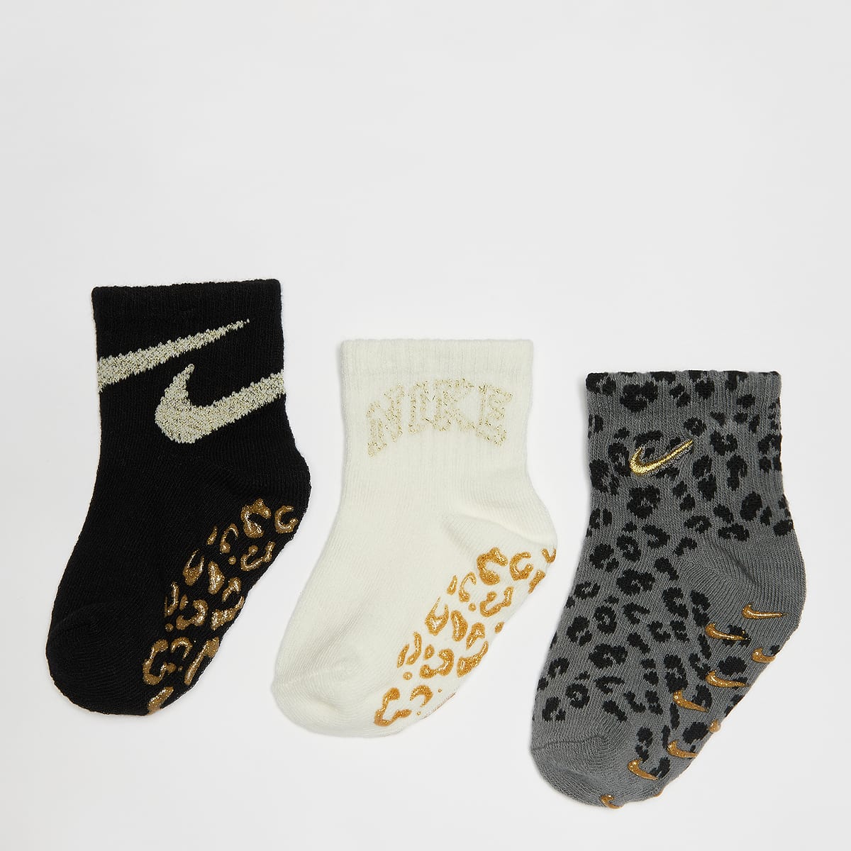 Nike 3 PACK Swoosh Spirit Socks Sokken in multicolor formaten: 12M-24M