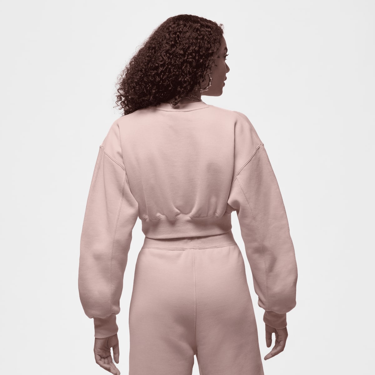 Jordan W J FLT FLC NOV TOP 24 pink oxford women Hoodies & Sweaters lichtroze Maat XS Kleding