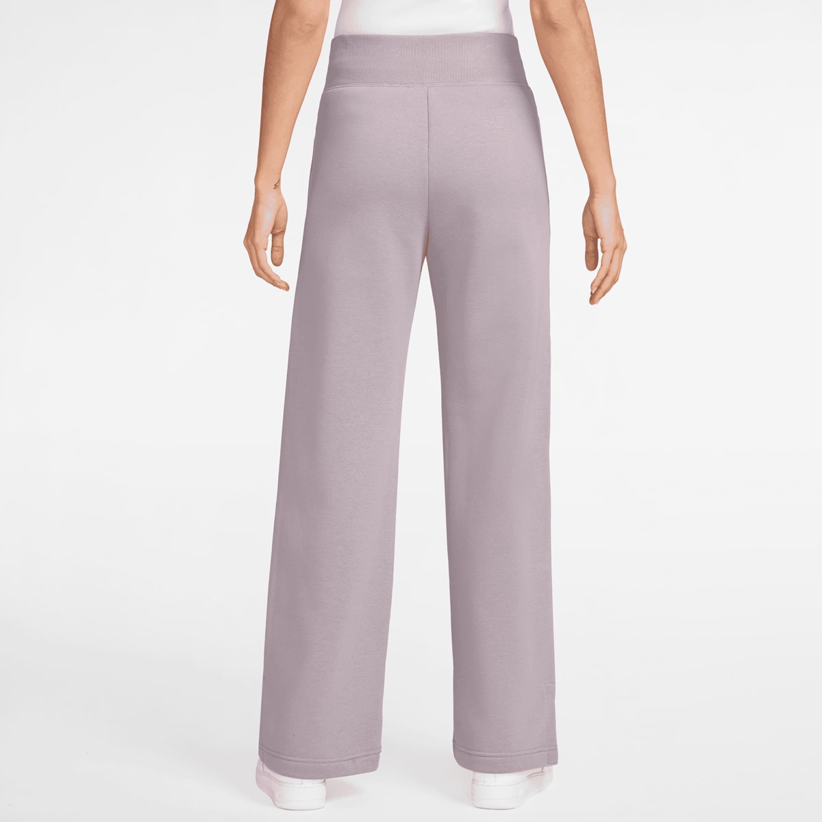Nike Sportswear Phoenix Fleece High-Rise Logo Wide Pants women Trainingsbroeken roze Maat XS Kleding
