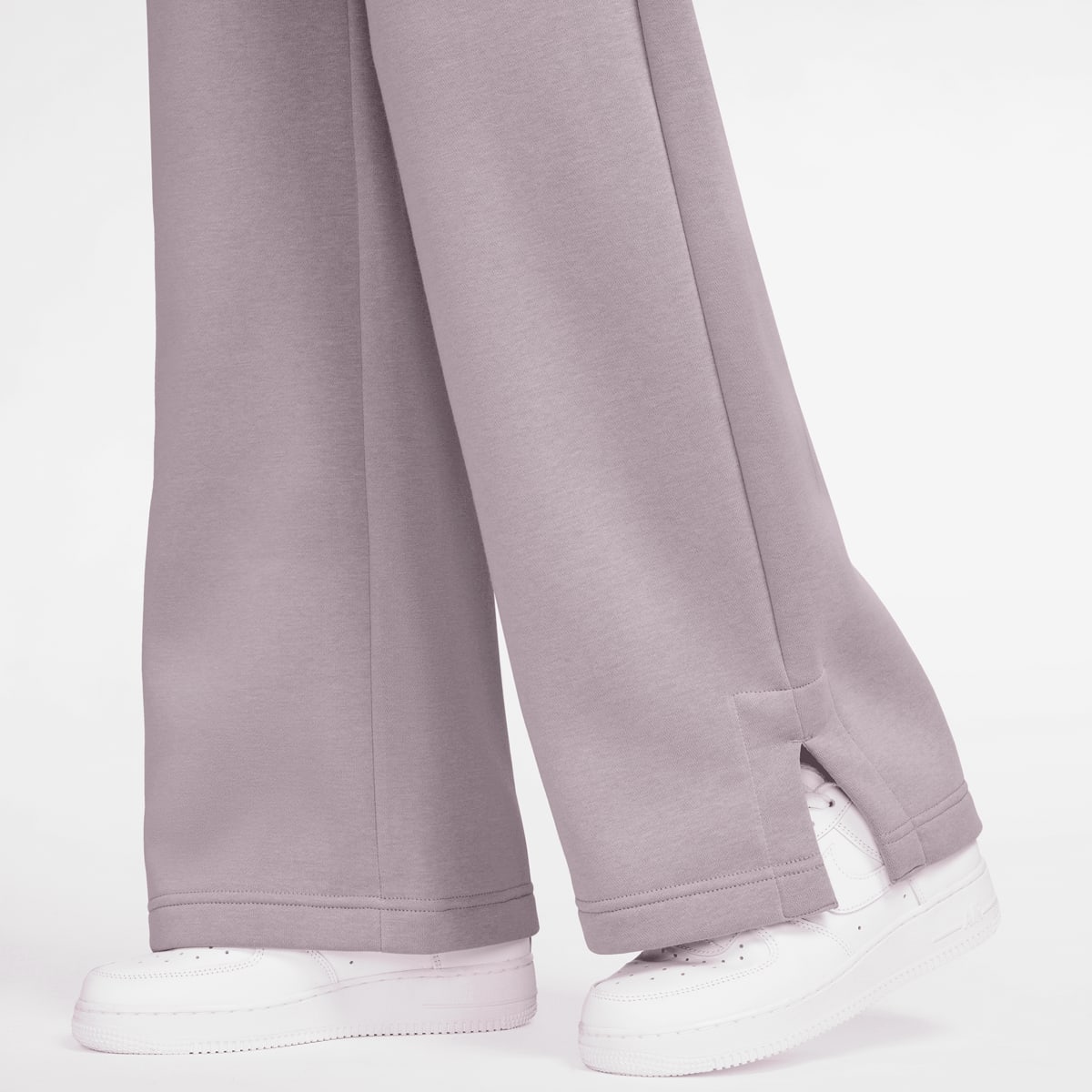 Nike Sportswear Phoenix Fleece High-Rise Logo Wide Pants women Trainingsbroeken roze Maat XS Kleding