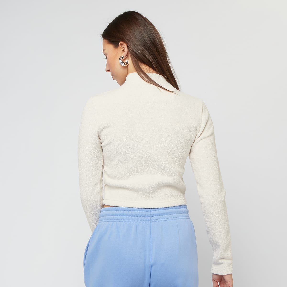 Nike Sportswear Phoenix Plush Half Zip Long Sleeve Top women Longsleeves beige Maat XS Kleding