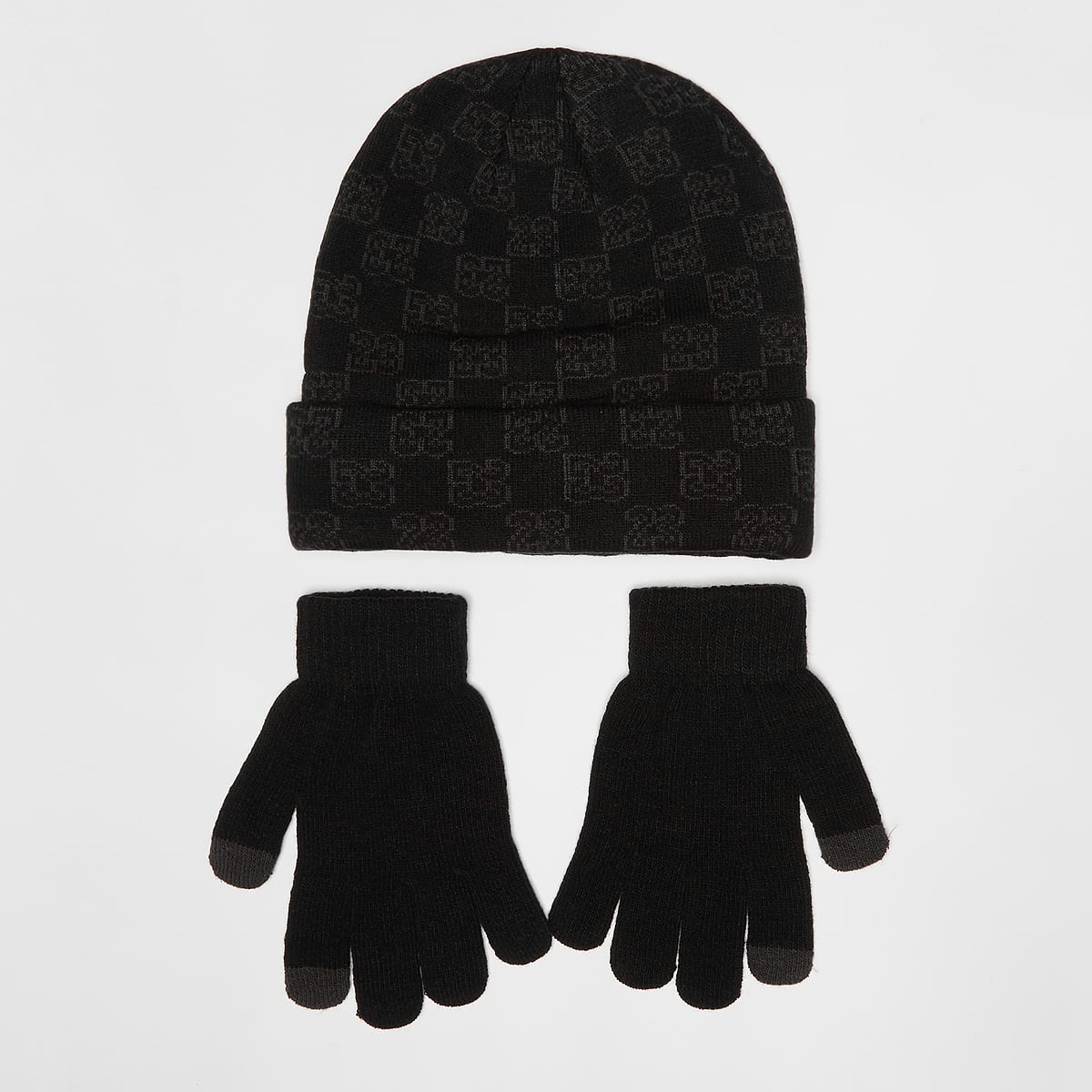 Nike JAN MONOGRAM BEANIE SET black unisex Mutsen zwart Maat 8Y-20Y Accessoires