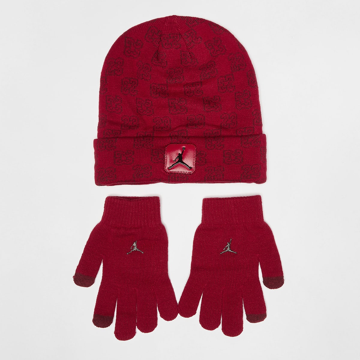 Nike, Jan Monogram Beanie Set (2 Piece), red