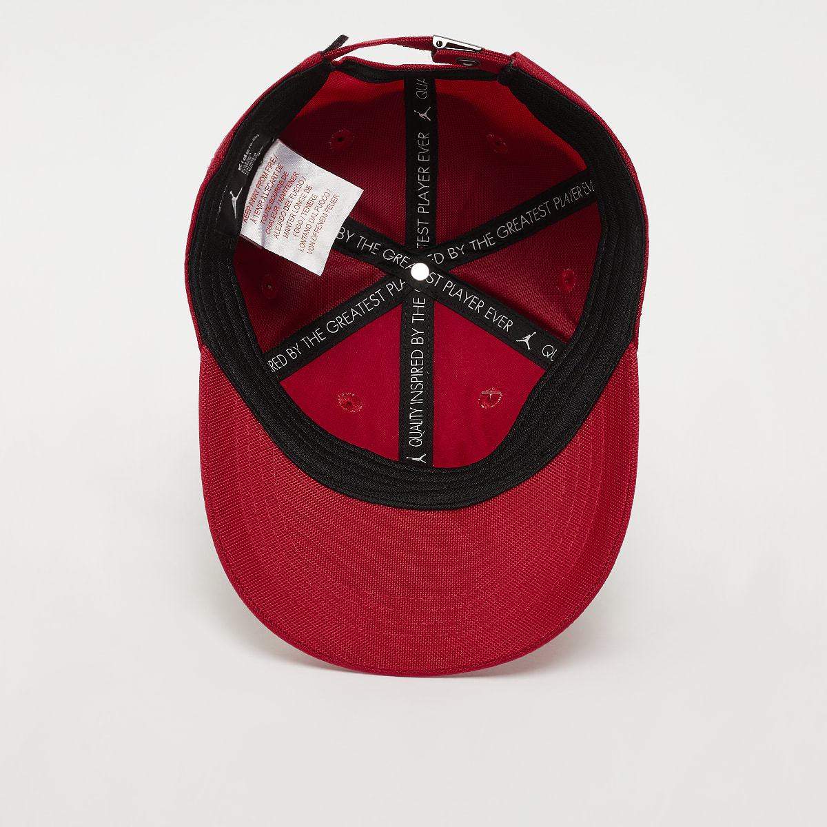 Jordan Jan Metal Jumpman Curve Brim Caps in rood formaten: 8Y-20Y