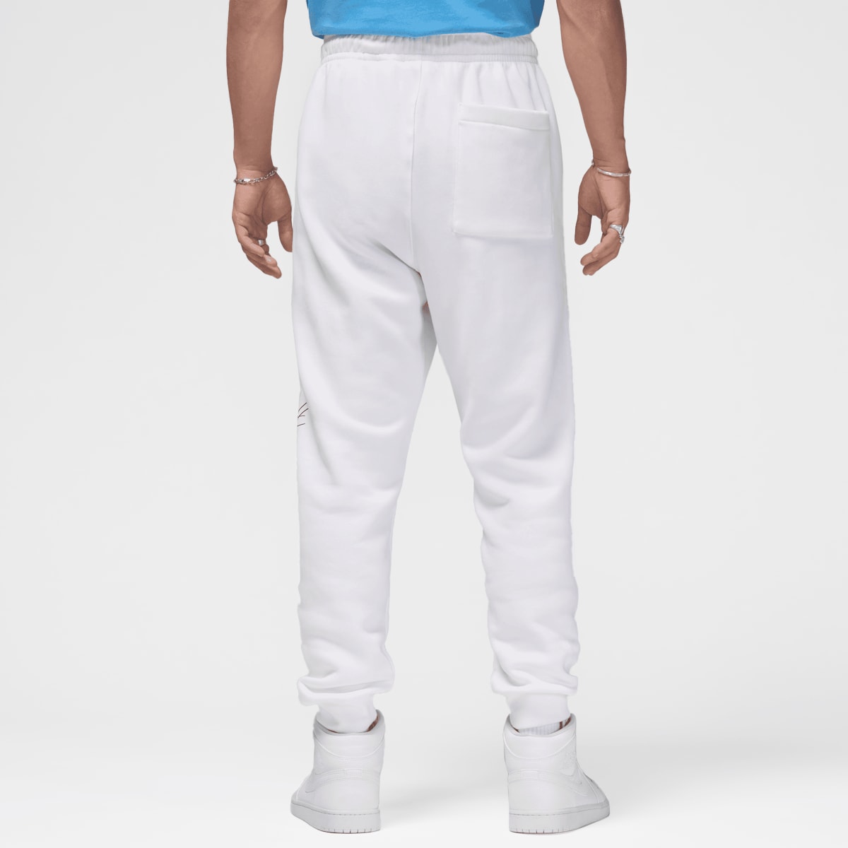 Jordan Essential Fleece Baseline Pants men Trainingsbroeken wit Maat S Kleding