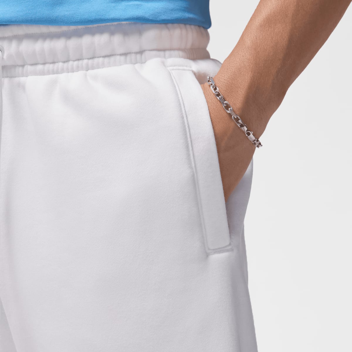 Jordan Essential Fleece Baseline Pants men Trainingsbroeken wit Maat S Kleding