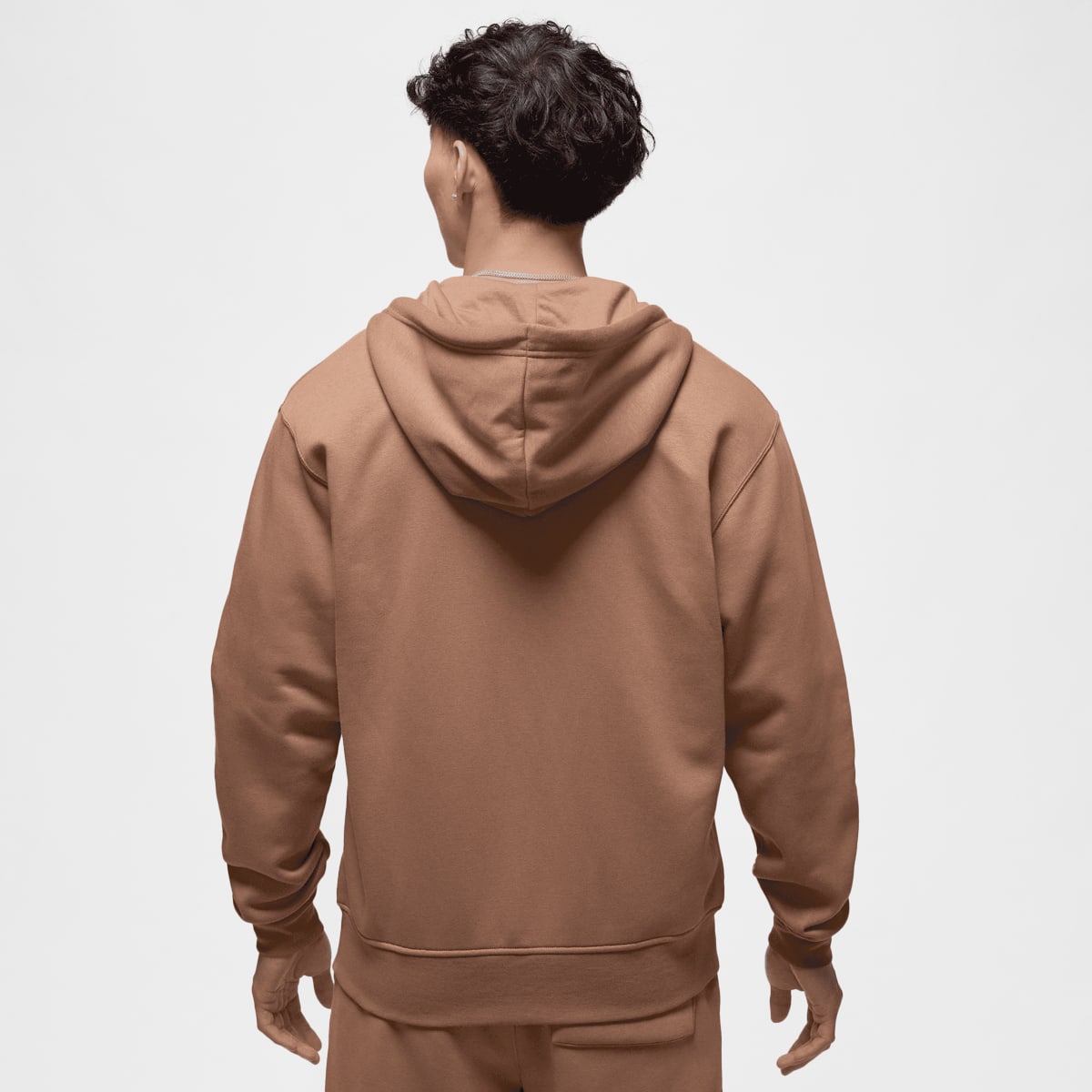 Jordan Brooklyn Fleece Fullzip men Hoodies & Sweaters bruin Maat S Kleding