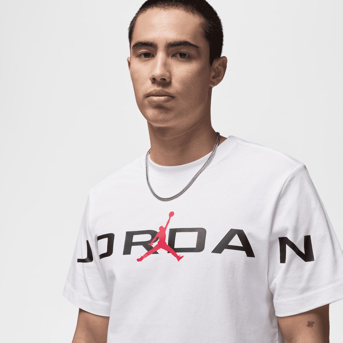 Jordan Air Stretch Short Sleeve T-Shirts & Polo's in wit formaten: S