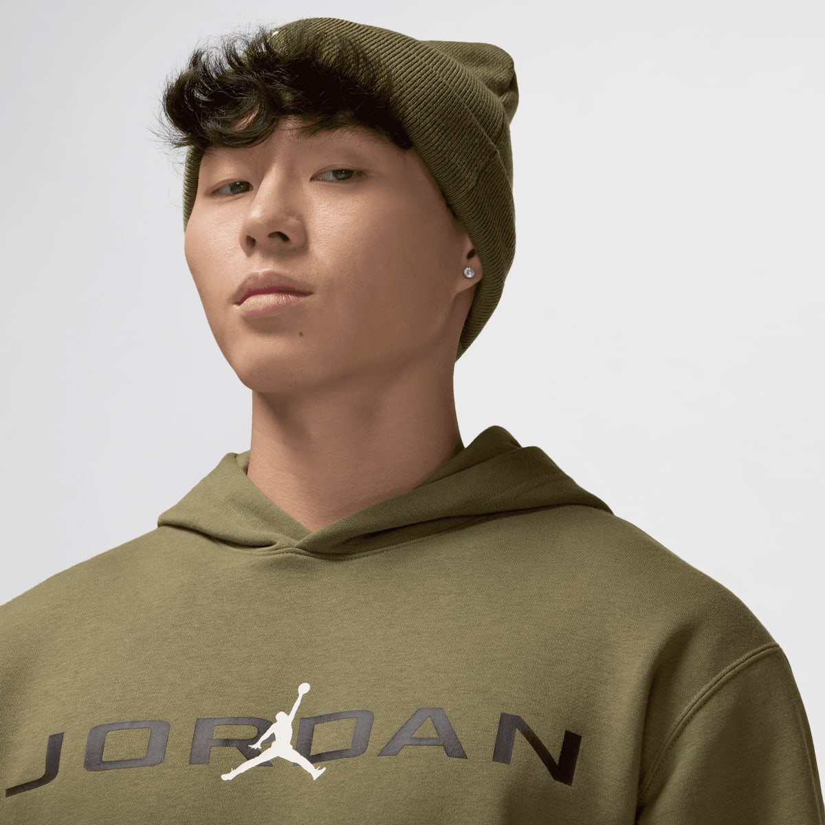 Jordan Essentials Air Fleece-Hoodie men Hoodies & Sweaters groen Maat S Kleding