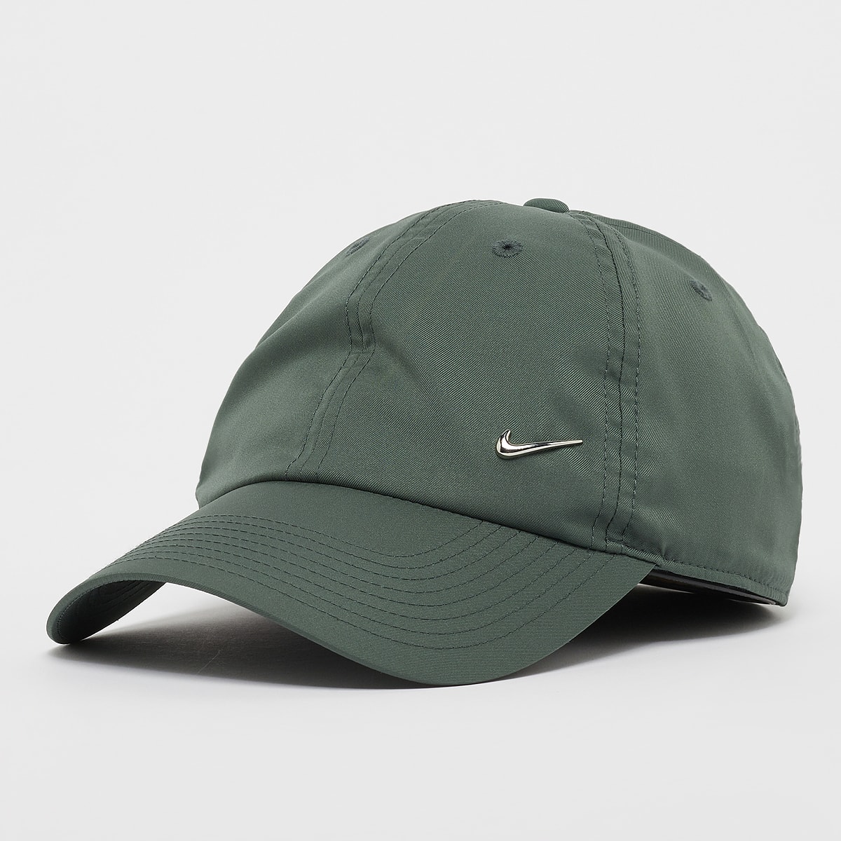 Nike Dri-FIT Club Unstrukturierte Metall-Swoosh-Cap Caps in groen formaten: M L