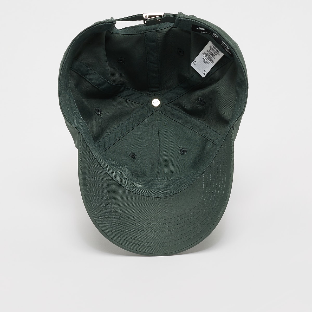 Nike Dri-FIT Club Unstrukturierte Metall-Swoosh-Cap Caps in groen formaten: M L