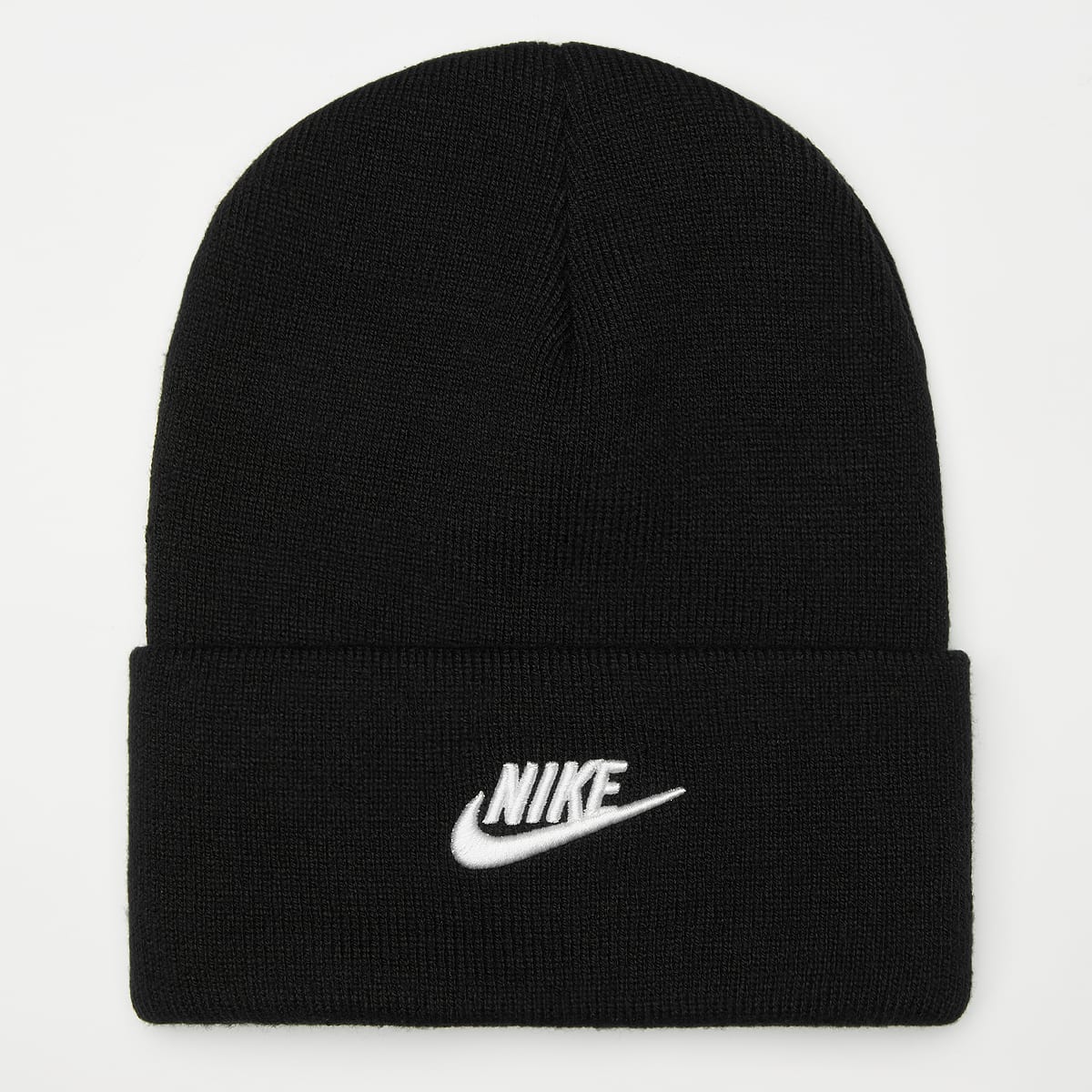 Nike U NK PEAK BEANIE TC FUT F24 L black white Mutsen in zwart formaten: ONE SIZE