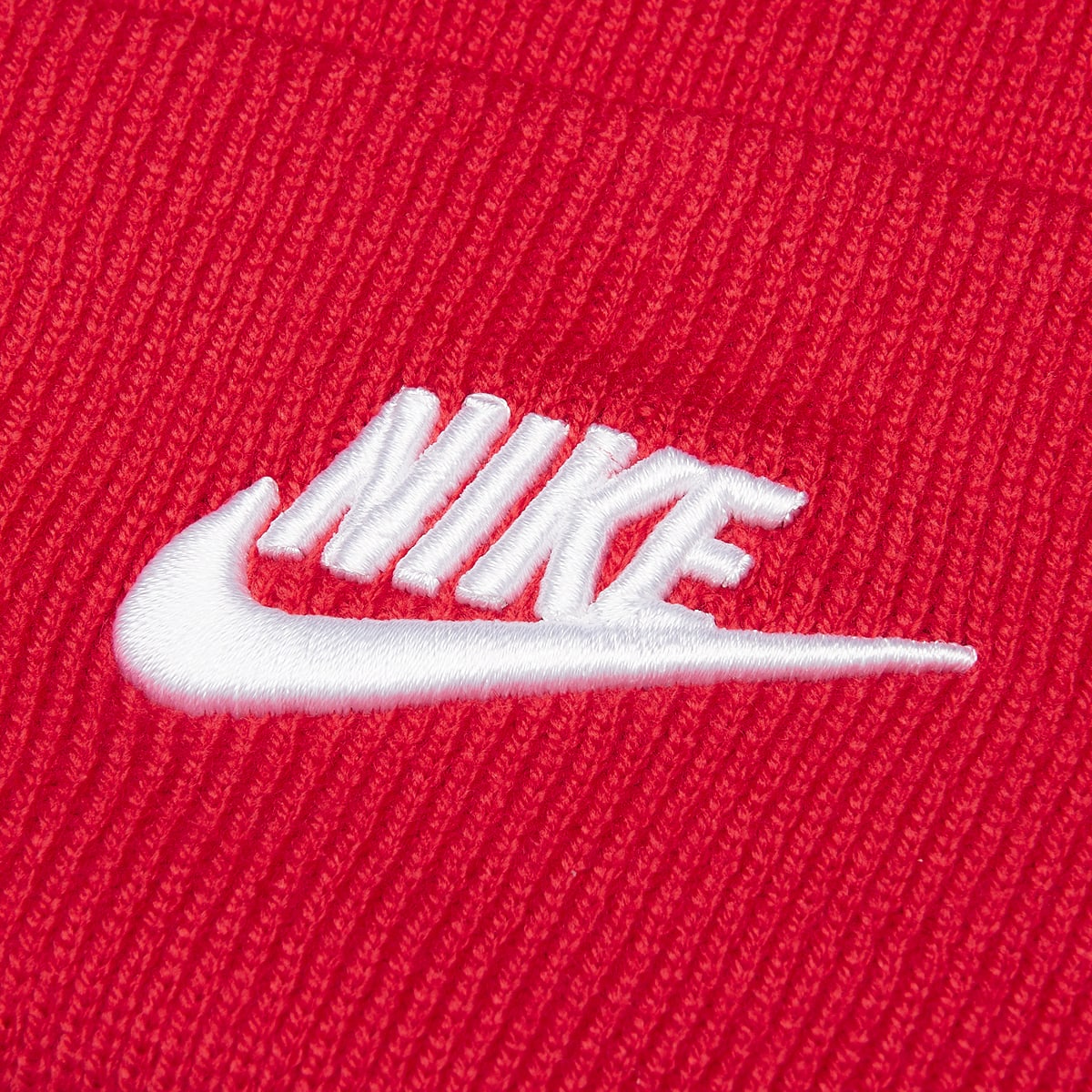 Nike Peak Futura Beanie unisex Mutsen rood Maat ONE SIZE Accessoires