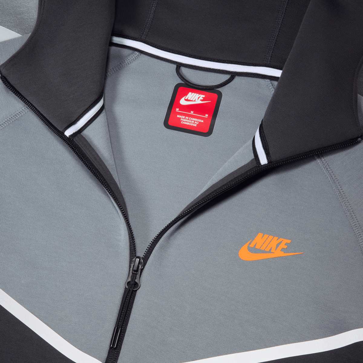 Nike Tech Windrunner Fleece Full-Zip Jacket men Trainingspakken grijs Maat L Kleding