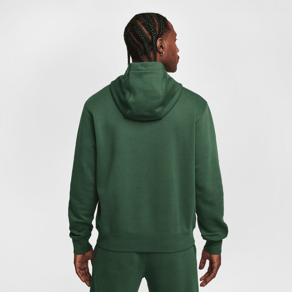 Nike Club Fleece Hoodie men Hoodies & Sweaters groen Maat S Kleding