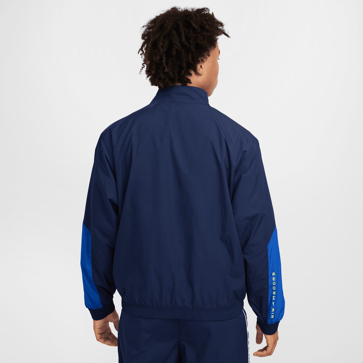Nike Sportswear Swoosh Woven Air Tracktop Trainingspakken in blauw formaten: L
