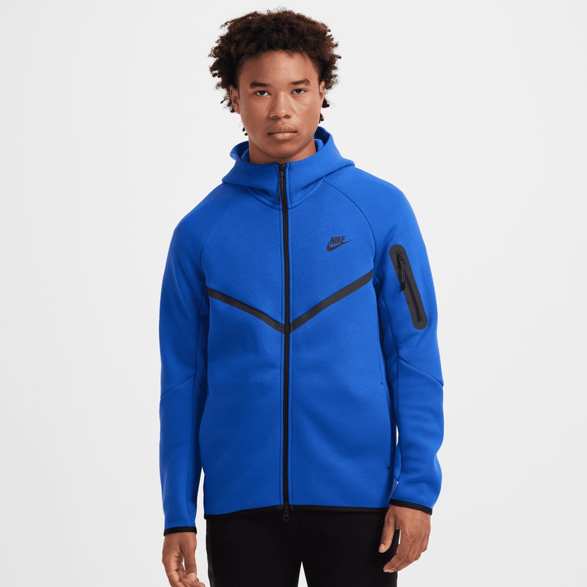 Nike Hoodie met rits voor heren Sportswear Tech Fleece Windrunner Blue- Heren Blue